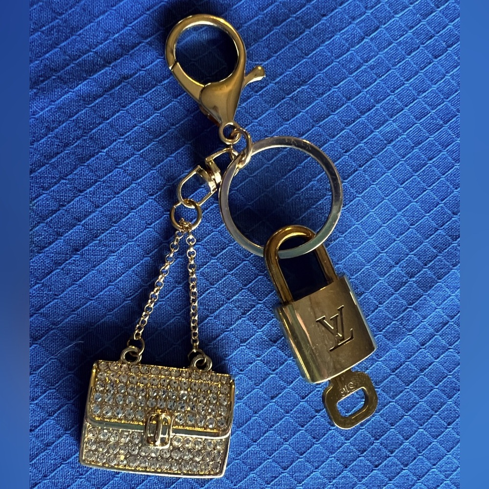 Louis Vuitton lock & key purse charm